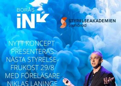 Borås INK och Styrelseakademien Sjuhärad utökar samarbetet med pitchtillfällen för startups