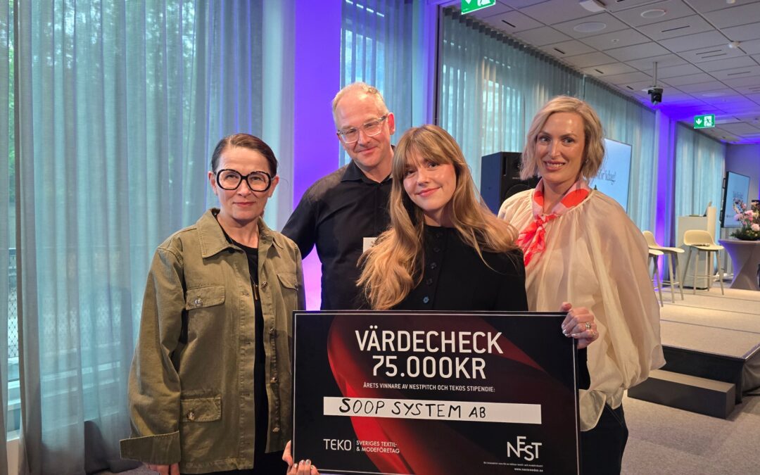 Soop System vinnare av NEST-pitchtävling och TEKOs stipendium