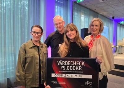 Soop System vinnare av NEST-pitchtävling och TEKOs stipendium